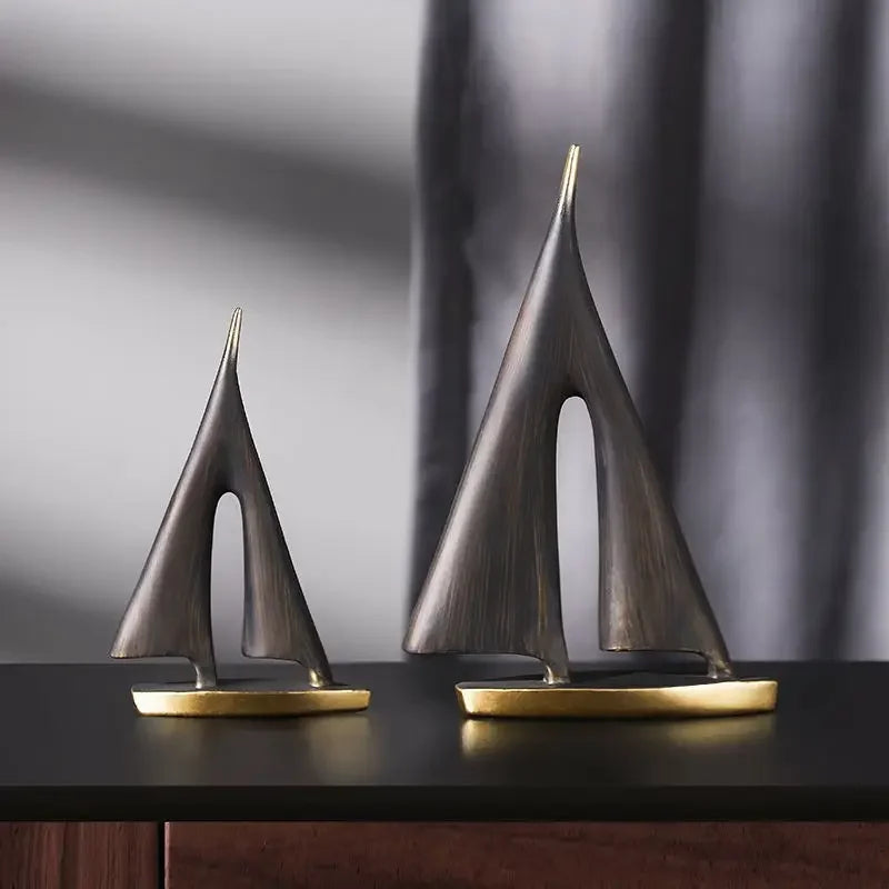 Smooth Sailing Sailboat Resin Ornament – Home Decor for Living Room, Bedroom & Desktop Display