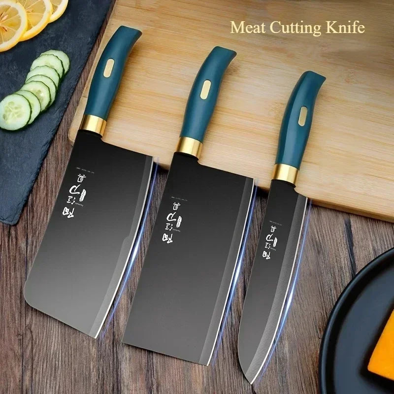 Durable Kitchen Knife Set – Wear-Resistant Chef & Meat Cutting Knives for Home Use