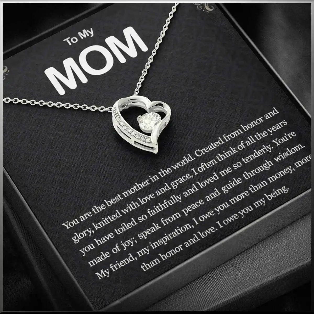 Trendy Elegant Classic Heart Pendant Necklace – A Timeless Gift of Love