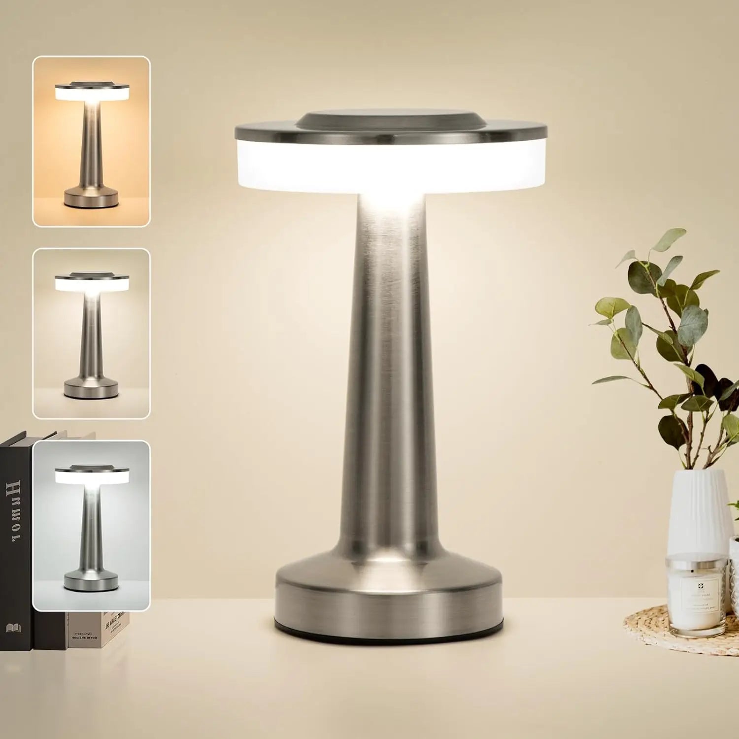 Stylish LED Table Lamp – Rechargeable Night Light for Ambient Room Lighting