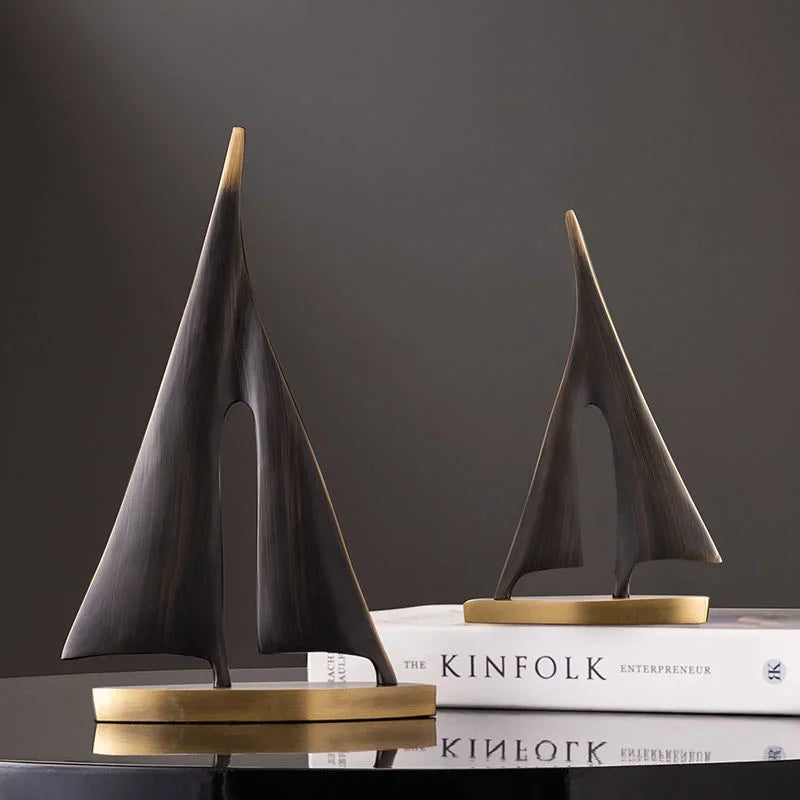 Smooth Sailing Sailboat Resin Ornament – Home Decor for Living Room, Bedroom & Desktop Display