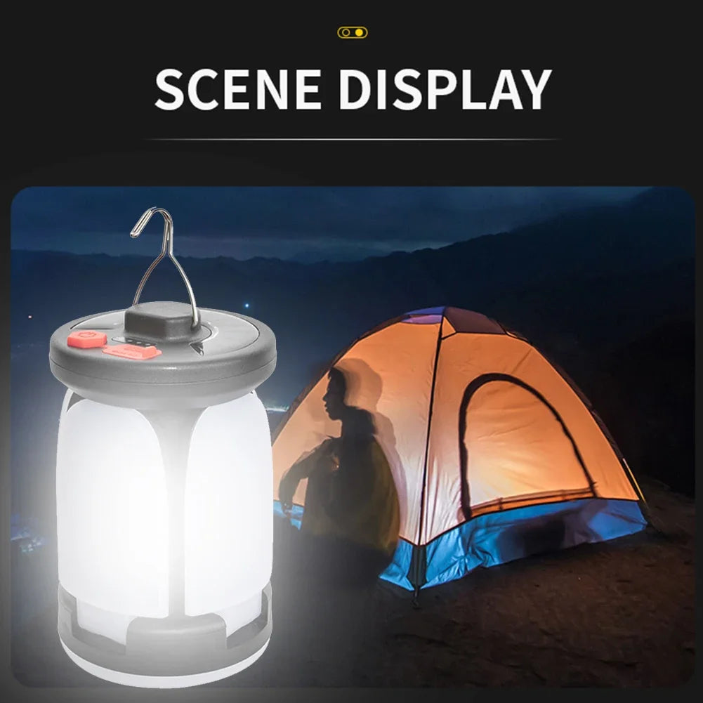 Rechargeable LED Camping Lantern – Folding Floodlight with 3 Light Modes for Outdoor Adventures