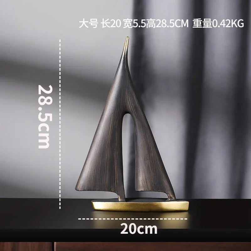 Smooth Sailing Sailboat Resin Ornament –  Home Decor for Living Room, Bedroom & Desktop Display