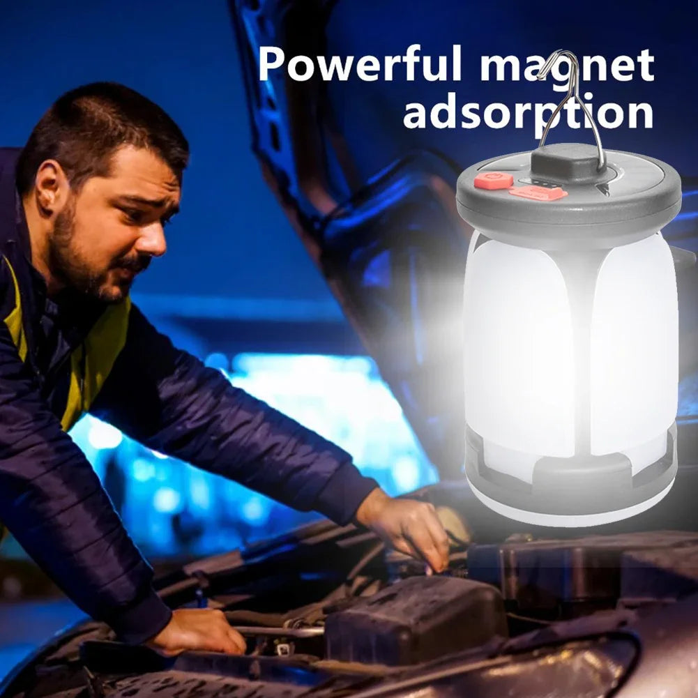 Rechargeable LED Camping Lantern – Folding Floodlight with 3 Light Modes for Outdoor Adventures