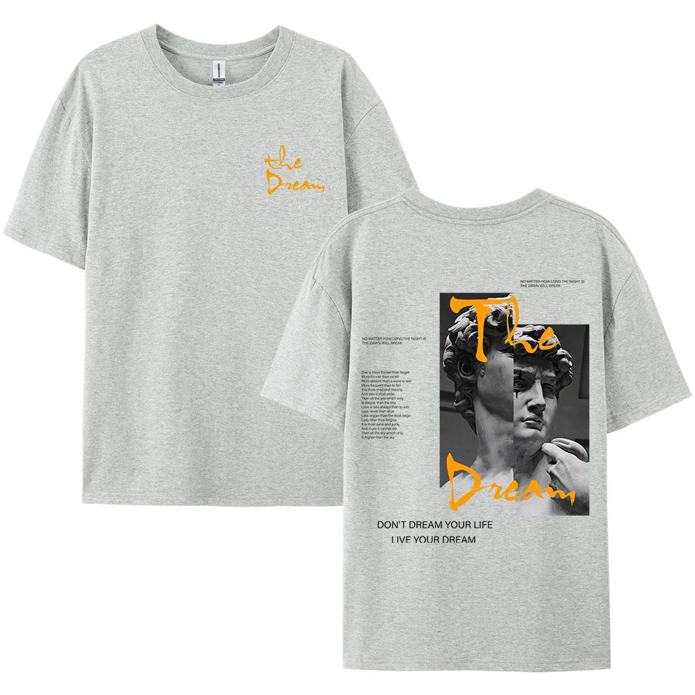 🔥 "Don't Dream Your Life, Live Your Dream" Men’s Summer T-Shirt – Bold Style Meets All-Day Comfort