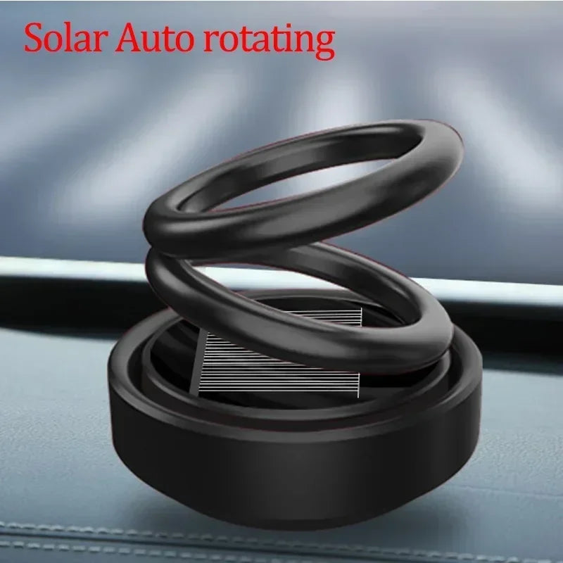 Solar Rotating Car Air Freshener – Magnetic Auto Perfume Diffuser