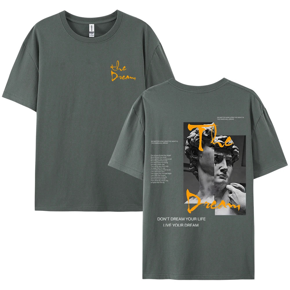 🔥 "Don't Dream Your Life, Live Your Dream" Men’s Summer T-Shirt – Bold Style Meets All-Day Comfort