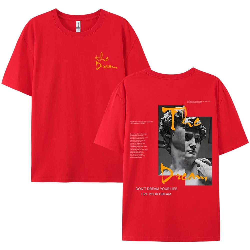🔥 "Don't Dream Your Life, Live Your Dream" Men’s Summer T-Shirt – Bold Style Meets All-Day Comfort
