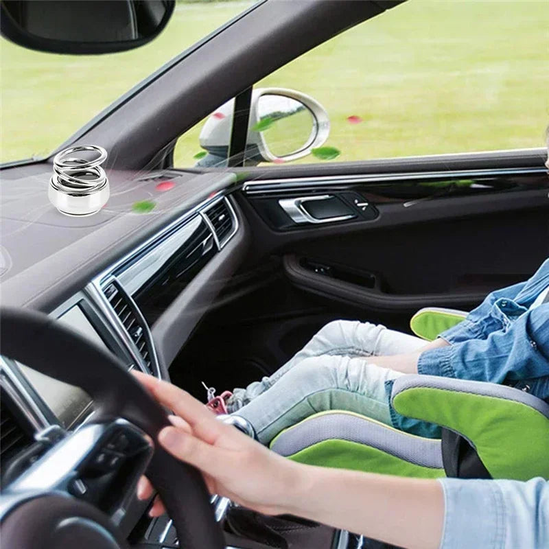 Solar Rotating Car Air Freshener – Magnetic Auto Perfume Diffuser