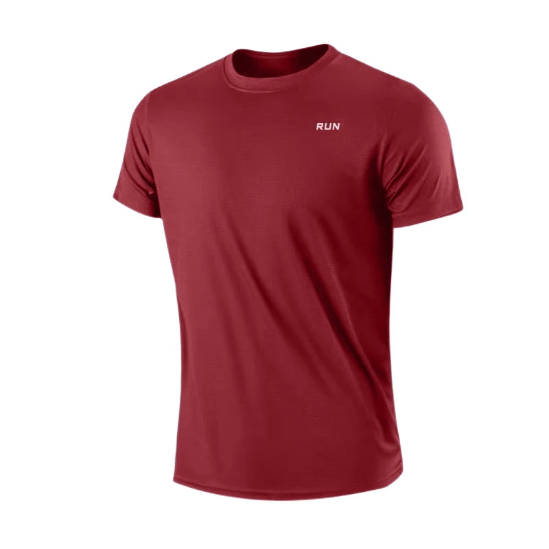 Men's Quick Dry Short Sleeve Gym T-Shirt – Moisture-Wicking Training & Running Top