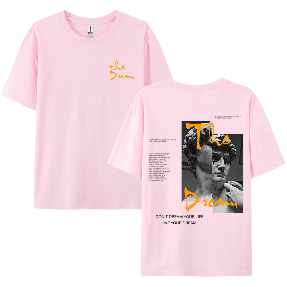🔥 "Don't Dream Your Life, Live Your Dream" Men’s Summer T-Shirt – Bold Style Meets All-Day Comfort