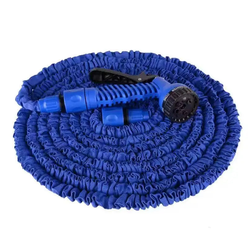 Expandable Garden Hose with Spray Gun & Foam Pot | 25–100ft