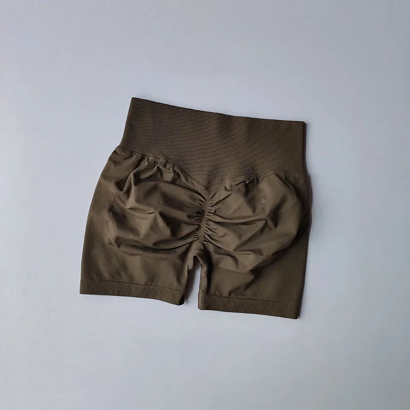 Peach Hip Lifting Sports Shorts for Women, High Waist Slimming and Speed Drying Running Shorts